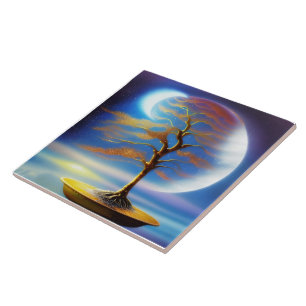 Mondlandschaft-Bonsai  Fliese