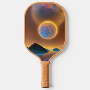 Mondlandschaft Kunst Pickleball Schläger