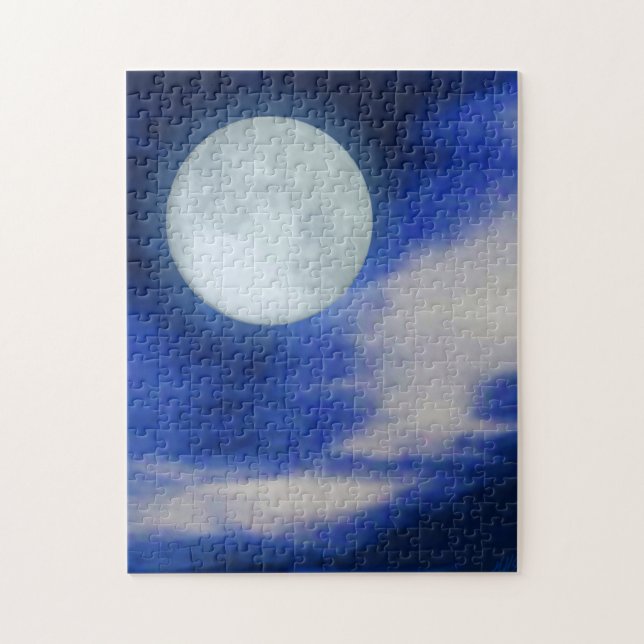 Mondlandschaft mit Mondwolken (Vertikal)