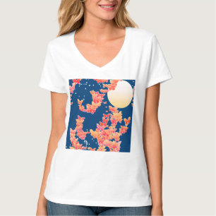 Mondlandschaft mit Schmetterlingen - Korallen, aqu T-Shirt