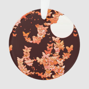 Mondlandschaft mit Schmetterlingen - Korallen, Sch Ornament