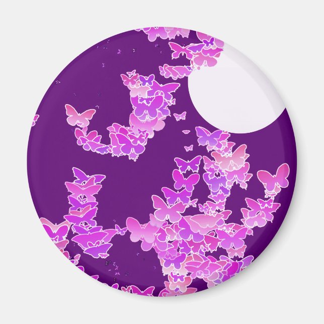 Mondlandschaft mit Schmetterlingen - Orchideen, Am Magnet (Vorne)