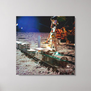 Mondlandung Express Leinwanddruck