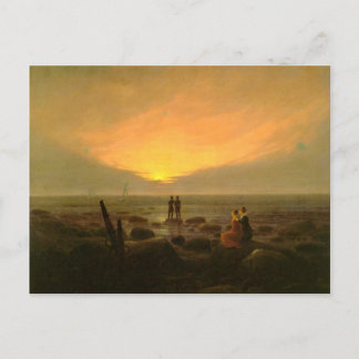 Mondlicht am Meer Postkarte