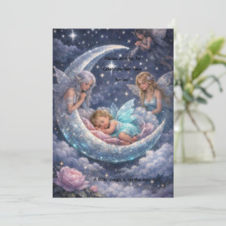 Mondlicht Ankunft Baby-Einladung Save The Date