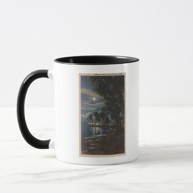 Mondlicht auf einem Florida Beach Florida Tasse (Links)