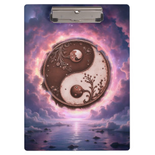 Mondlicht Balance – Yin Yang des ewigen Lichts. Klemmbrett