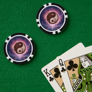 Mondlicht Balance – Yin Yang des ewigen Lichts. Pokerchips
