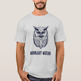 Mondlicht-Beobachter – Mysterisches Eulen-Design T-Shirt