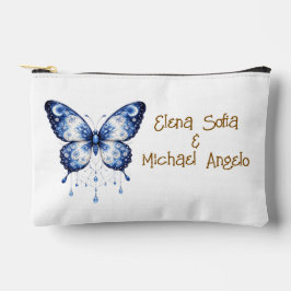 Mondlicht Blaue Schmetterling - individuell Zubehörtasche
