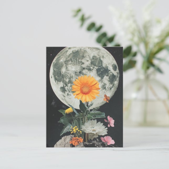 Mondlicht blüht über den rustikalen Charme (2) Postkarte (Stehend Vorderseite)