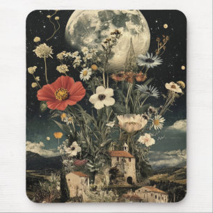 Mondlicht blüht über den rustikalen Charme Mousepad
