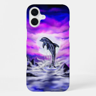 Mondlicht-Delfin iPhone 16 Plus Hülle