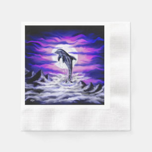 Mondlicht-Dolphin Serviette