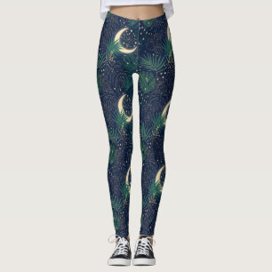 Mondlicht-Dschungel-Druck Leggings