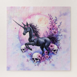 Mondlicht-Einhorn unter vergessenen Rosen,
