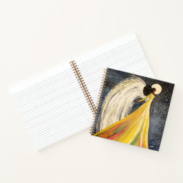 Mondlicht-Engel und Praegel-Engel-Spiral-Notebook Notizbuch