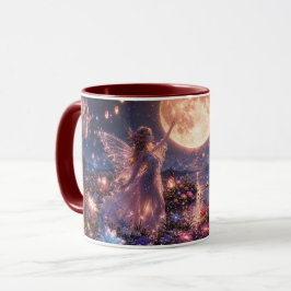 Mondlicht-Feen-Fantasie-Akzent-Tasse Tasse
