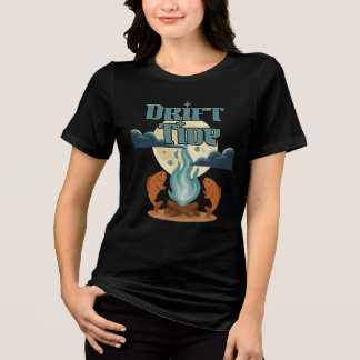 Mondlicht-Fisch-Lagerfeuer-Shirt Tri-Blend Shirt