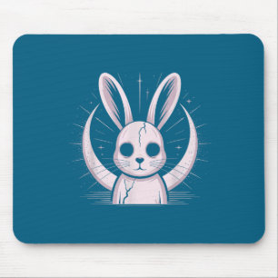 Mondlicht-Häschen Nge Alt-Kaninchen-Horror-Hexe Mo Mousepad
