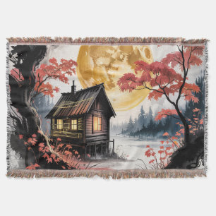 Mondlicht-Hütte Japanischer Wald Kunst (7) Decke