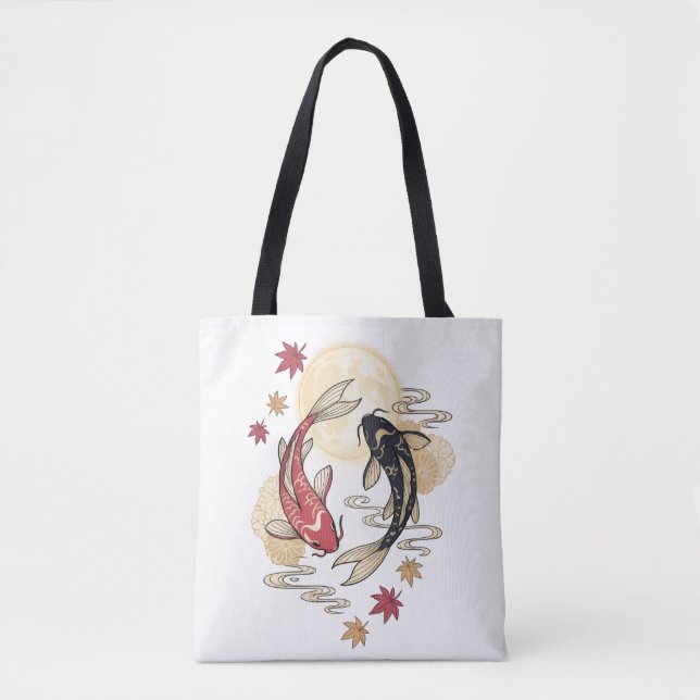 Mondlicht-Karpfen-Geistgarten Tasche (Vorderseite)