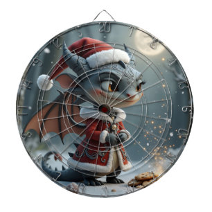 Mondlicht-Keksdieb – Der graue Weihnachtsdrache. Dartscheibe