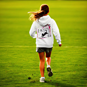 Mondlicht-Kirschblüten-Katzen-Fußball für japanisc Hoodie
