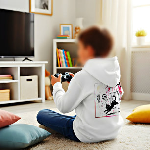 Mondlicht-Kirschblüten-Katzen-Fußball für japanisc Hoodie