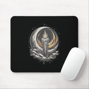 Mondlicht-Magie-schwarzer Hintergrund Mousepad