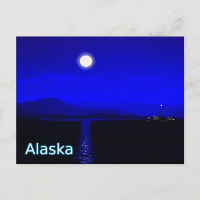 Mondlicht Postkarte (Vorderseite)