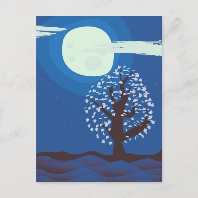 Mondlicht Postkarte (Vorderseite)