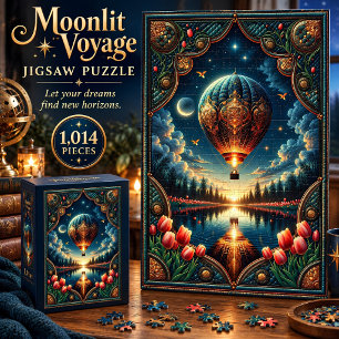 Mondlicht-Reise Ballon 1.014-Teile-Puzzle