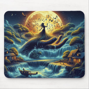 Mondlicht-Reverie – Traumlandschaft Mousepad
