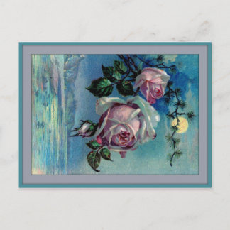 Mondlicht-Rose Eine Postkarte