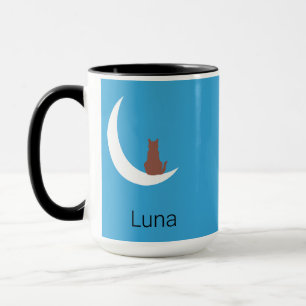 Mondlicht Schnurrhaare Minimalistische Katze & M Tasse