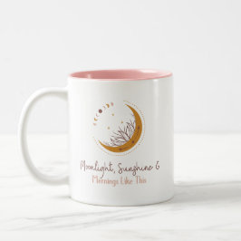Mondlicht, Sonnenschein und Morgens wie diese Tass Zweifarbige Tasse