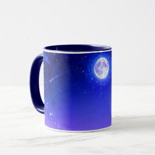 Mondlicht-Sternschnuppe-Tasse Tasse