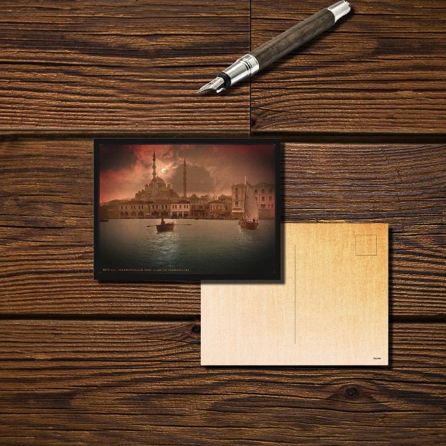 Mondlicht über Konstantinopel Postkarte (Von Creator hochgeladen)