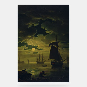 Mondlicht über Palermo High-Fidelity Fine Art Acrylschild