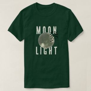 Mondlicht Vintage Dunkelgrün Grafik T-Shirt