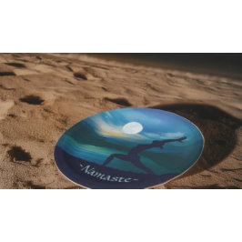 Mondlicht Yoga Meditation Halbmond Salutation Pappteller