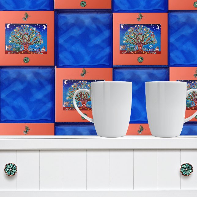 Mondlichtbaum des Lebens Talavera Stil mexikanisch Fliese (Von Creator hochgeladen)
