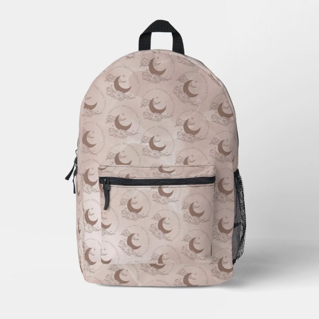 Mondlichter Bedruckter Rucksack (Vorderseite)