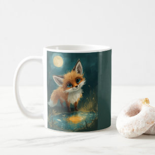 Mondlichtfuchs, Nachtwald  Kaffeetasse