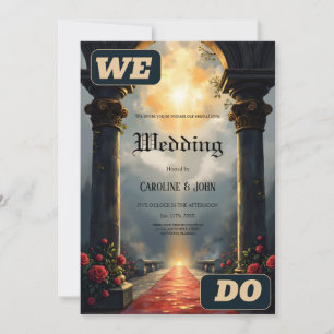 Mondlichtiger Gang ewiger Gelübde –Gothic Hochzeit Einladung