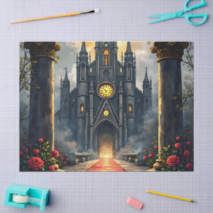 Mondlichtiger Gang ewiger Gelübde –Gothic Hochzeit Seidenpapier