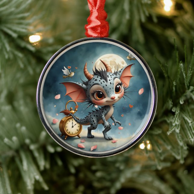 Mondlichtkreatur Caelum Tickwing  Ornament Aus Metall (Baum)