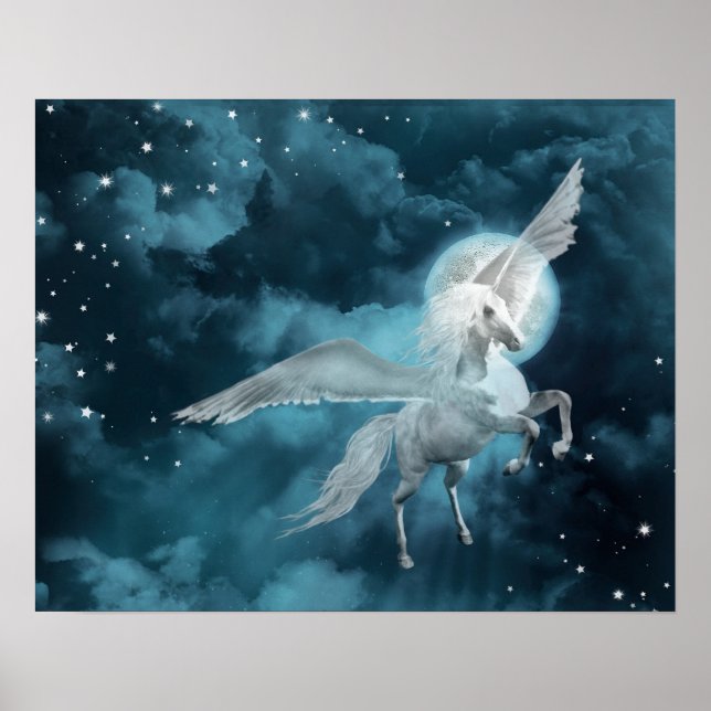 Mondlichtpegasus Poster (Vorne)