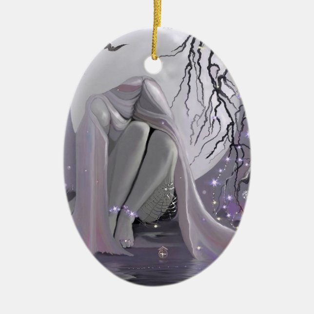 Mondlichtschläfer! Keramik Ornament (Vorne)